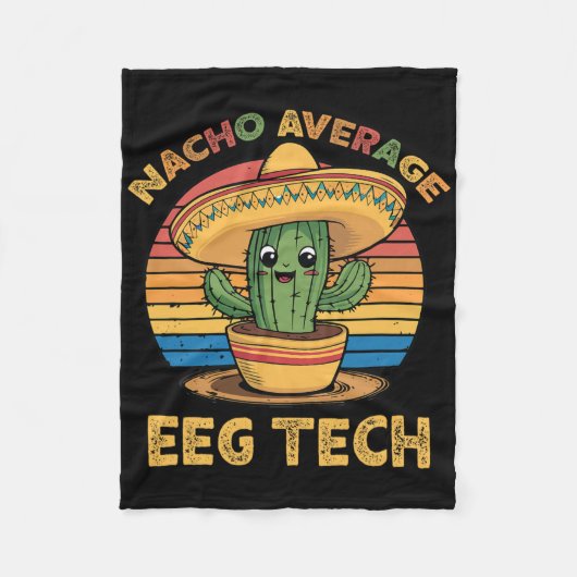 Nacho Gemiddelde EEG Tech Mexicaanse Cinco de Mayo Fleece Deken (Voorkant)