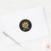 Nacho Gemiddelde EEG Tech Mexicaanse Cinco de Mayo Ronde Sticker (Envelop)