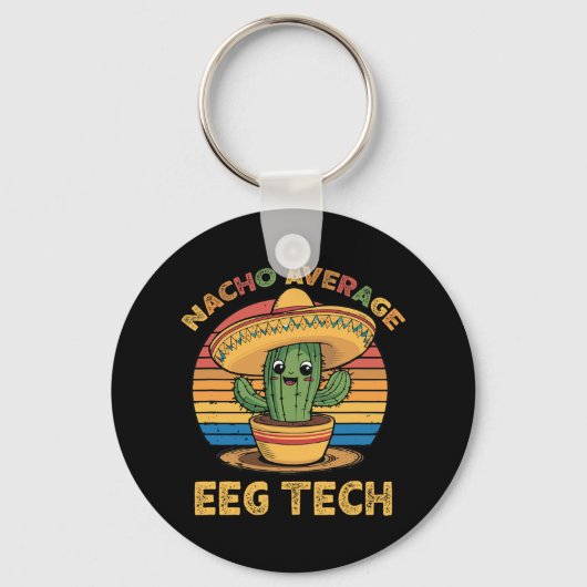 Nacho Gemiddelde EEG Tech Mexicaanse Cinco de Mayo Sleutelhanger (Voorkant)