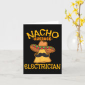 Nacho Gemiddelde elektricien Cinco de Mayo Fiesta Kaart (Gele Bloem)