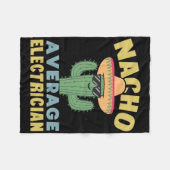 Nacho Gemiddelde Elektricien Cinco de Mayo Grappig Fleece Deken (Voorkant (Horizontaal))