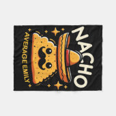 Nacho Gemiddelde Emily Gepersonaliseerde Naam Grap Fleece Deken (Voorkant (Horizontaal))