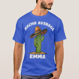 Nacho Gemiddelde EmmaPersonalized Cactus Sombrero T-shirt