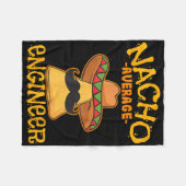 Nacho Gemiddelde Engineer Engineer Engineering Pro Fleece Deken (Voorkant (Horizontaal))