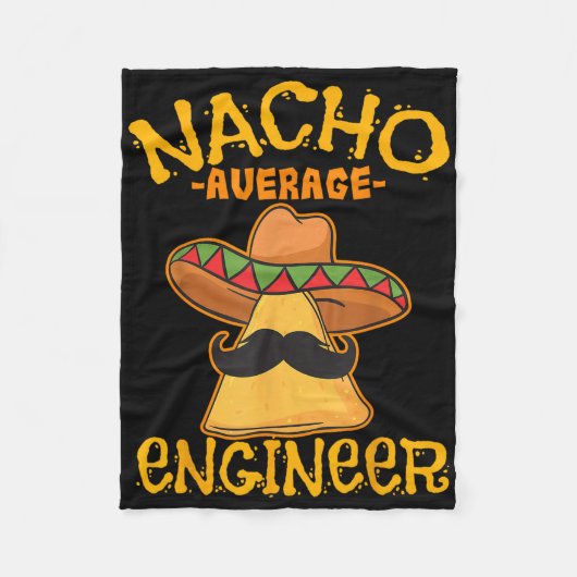 Nacho Gemiddelde Engineer Engineer Engineering Pro Fleece Deken (Voorkant)