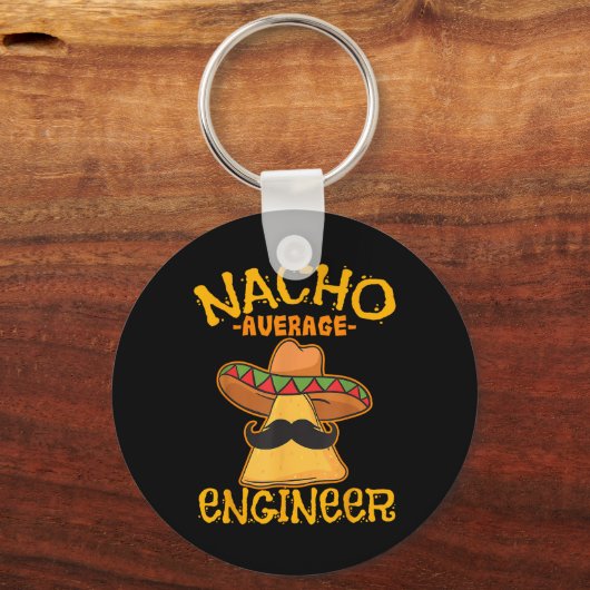 Nacho Gemiddelde Engineer Engineer Engineering Pro Sleutelhanger (Voorkant)