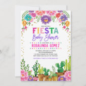 Nacho Gemiddelde Fiesta Floral Girl Baby shower Kaart (Voorkant)