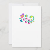 Nacho Gemiddelde Floral Fiesta Mexicaans Vrijgezel Kaart (Achterkant)