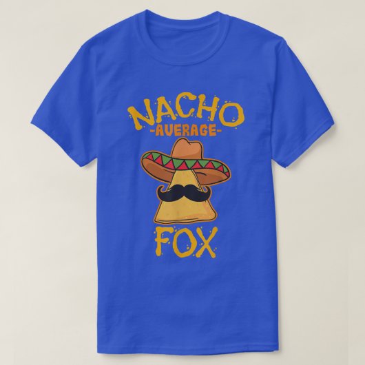 Nacho Gemiddelde Fox Persoonlijke Naam Funny Taco T-shirt (Design voorkant)
