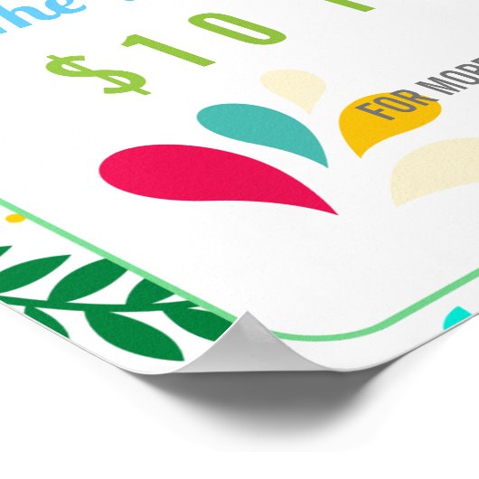 Nacho gemiddelde fundraiserschool PTO PTA-liefdadi Poster (Hoek)