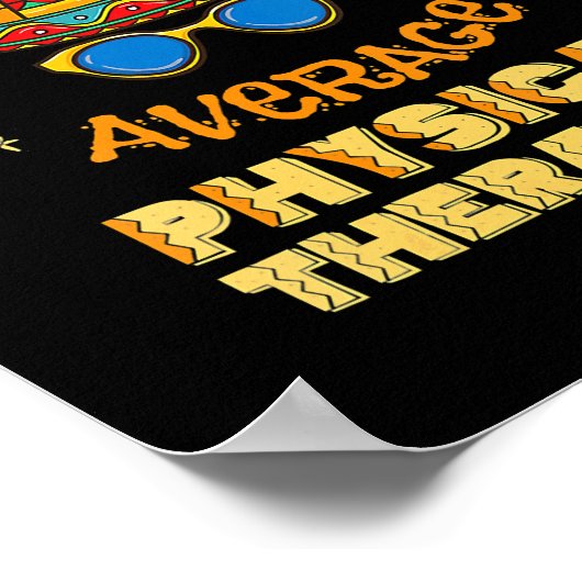 Nacho Gemiddelde fysieke therapiecinco de Mayo Poster (Hoek)