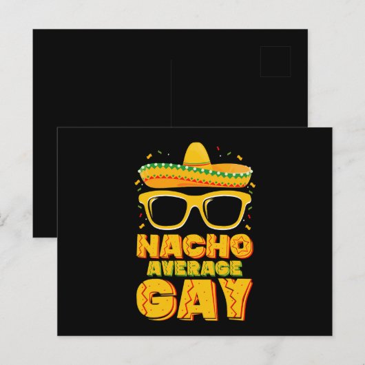 Nacho Gemiddelde Gay Mexicaans LGBTQ Cinco de Mayo Briefkaart (Voorkant / Achterkant)