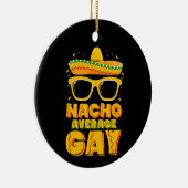 Nacho Gemiddelde Gay Mexicaans LGBTQ Cinco de Mayo Keramisch Ornament (Rechts)