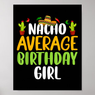 Nacho Gemiddelde geboorte meisje Cinco de Mayo Mat Poster