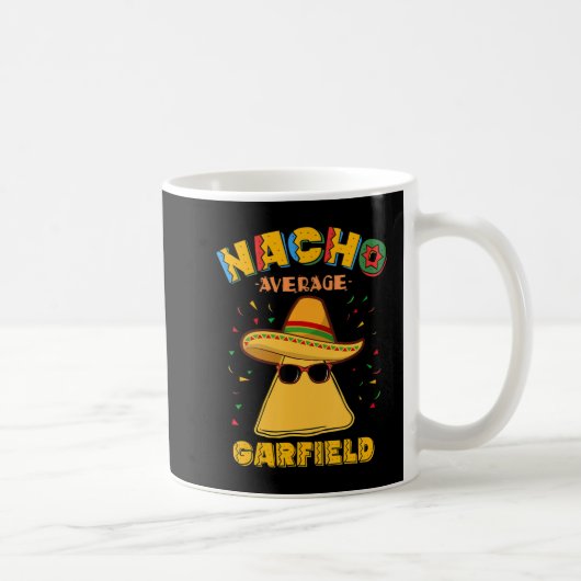 Nacho Gemiddelde gepersonaliseerde Garfield Naam C Koffiemok (Rechts)