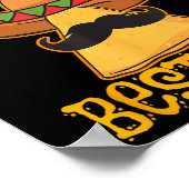 Nacho gemiddelde getuige bruidsjonker trouwen Cinc Poster (Hoek)