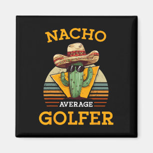 Nacho Gemiddelde Golfer Grappige Mexicaanse Golfsp Magneet