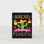 Nacho Gemiddelde Grappige Mexicaanse Cactus Cinco Kaart (Gele Bloem)