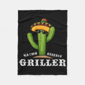 Nacho gemiddelde griller - BBQ Fleece Deken (Voorkant)