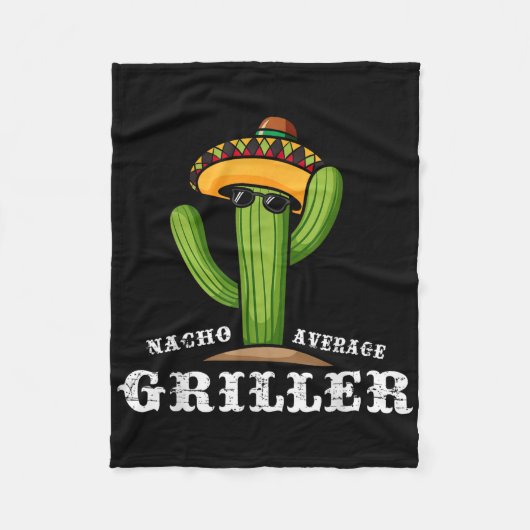 Nacho gemiddelde griller - BBQ Fleece Deken (Voorkant)