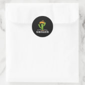 Nacho gemiddelde griller - BBQ Ronde Sticker (Tas)