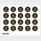 Nacho Gemiddelde Groom Cinco de Mayo Matching Fami Ronde Sticker (Vel)