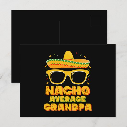 Nacho Gemiddelde grootpa Cinco de Mayo Familie Briefkaart (Voorkant / Achterkant)