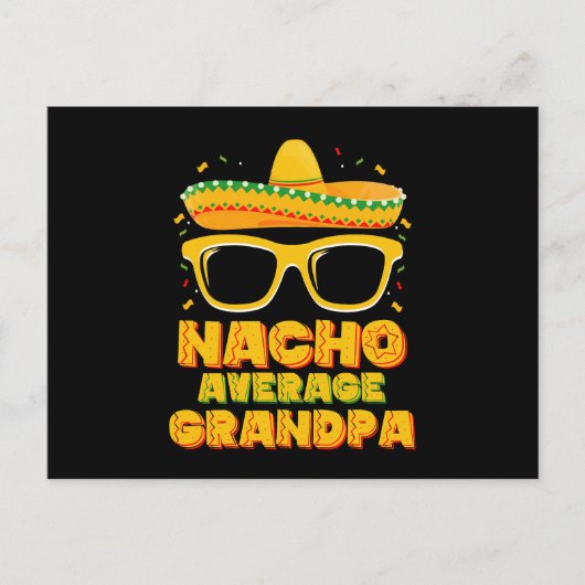 Nacho Gemiddelde grootpa Cinco de Mayo Familie Briefkaart (Voorkant)