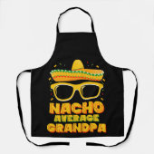 Nacho Gemiddelde grootpa Cinco de Mayo Familie Schort (Voorkant)