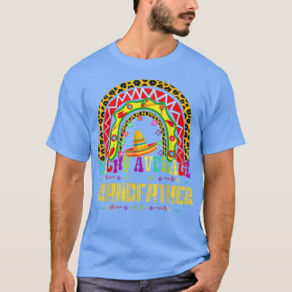 Nacho gemiddelde grootvader Cinco de Mayo regenboo T-shirt