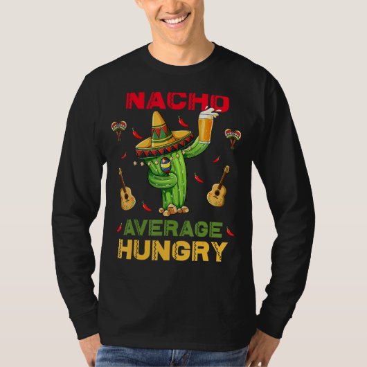 Nacho Gemiddelde Hongaarse Cinco De Mayo Mexicaans T-shirt (Voorkant)