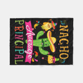 Nacho Gemiddelde Hoofd Grappige Mexicaanse Cactus Fleece Deken (Voorkant (Horizontaal))