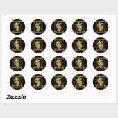 Nacho Gemiddelde Huwelijksfunctionaris Mexicaans F Ronde Sticker (Vel)