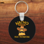 Nacho Gemiddelde HVAC Technicus Cinco de Mayo Fies Sleutelhanger (Voorkant)