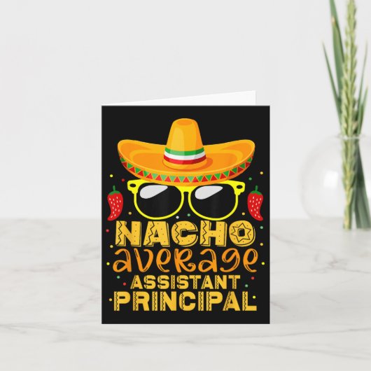 Nacho Gemiddelde Instant Principal Cinco de Mayo T Kaart (Voorkant)