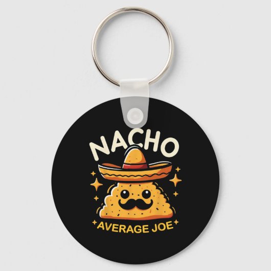 Nacho Gemiddelde Joe Gepersonaliseerde Naam Grappi Sleutelhanger (Voorkant)