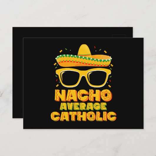 Nacho Gemiddelde Katholieke Kerk Cinco De Mayo Briefkaart (Voorkant / Achterkant)