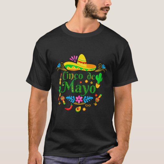 Nacho Gemiddelde kleinzoon Cute Cinco de Mayo Mexi T-shirt (Voorkant)