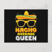 Nacho Gemiddelde Koningin Meisje Familie Cinco De  Briefkaart (Voorkant)