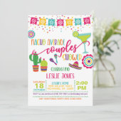 Nacho gemiddelde koppel Shower Uitnodiging - WH (Staand voorkant)