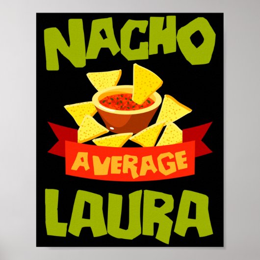 Nacho gemiddelde laura grappig verjaardagsnaam cad poster (Voorkant)