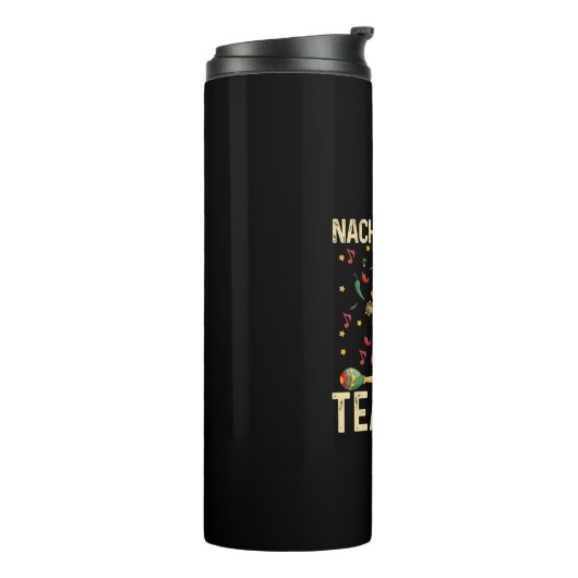 Nacho Gemiddelde leraar Cinco de Mayo Mexican Fies Thermosbeker (Gedraaid links)