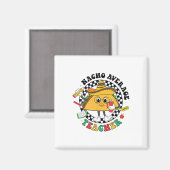 Nacho gemiddelde leraar Taco Sombrero Cinco de May Magneet (Voorkant / Achterkant)