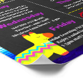 Nacho Gemiddelde Leraar Waardering Week sjabloon Poster (Hoek)