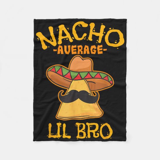 Nacho Gemiddelde Lil Bro Cinco De Mayo Mexicaanse Fleece Deken (Voorkant)
