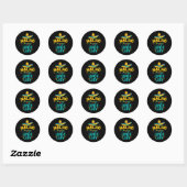 Nacho Gemiddelde Lunch Lady Chapeau Cinco de Mayo Ronde Sticker (Vel)