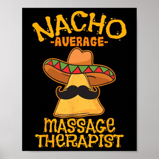 Nacho Gemiddelde Magiër Therapeut Meuse Cinco De M Poster (Voorkant)