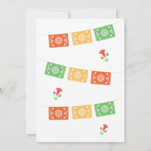 Nacho Gemiddelde Mama Fiesta Baby shower Invitatio Kaart (Achterkant)