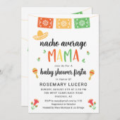 Nacho Gemiddelde Mama Fiesta Baby shower Invitatio Kaart (Voorkant / Achterkant)