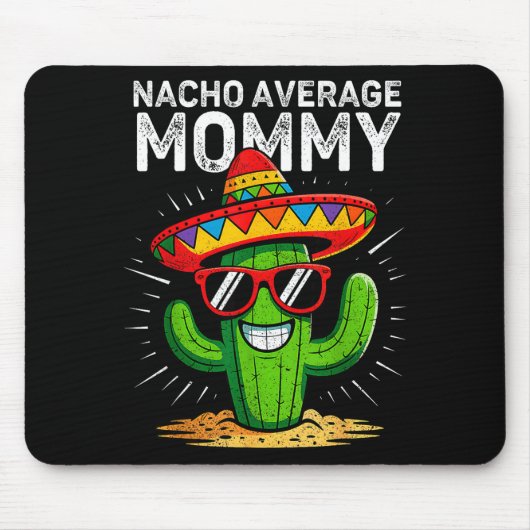 Nacho gemiddelde mama grappig cinco de mayo mexica muismat (Voorkant)